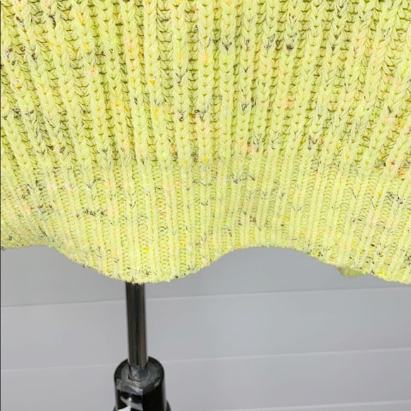 Free People Leo Tunic Sweater Zested Lime SAMPLE - Picture 13 of 16